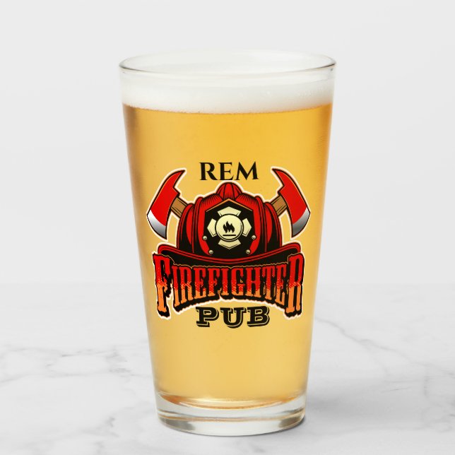 Firefighter Glass (Front Filled)