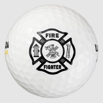 Firefighter Golf Balls by bonfirefirefighters at Zazzle