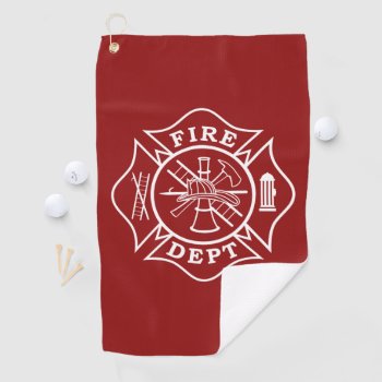 Firefighter Golf Towel by TheFireStation at Zazzle