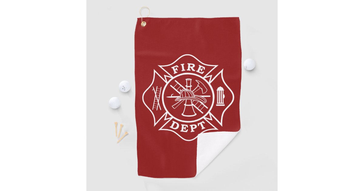Firefighter Golf Towel | Zazzle