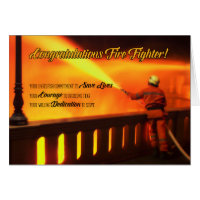 Firefighter Graduate Congratulations Card