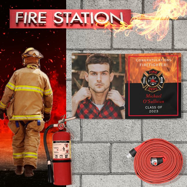 Firefighter Graduation Announcement Banner (Creator Uploaded)