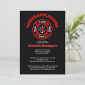 Firefighter Graduation Announcement Party (Standing Front)