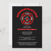 Firefighter Graduation Announcement Party (Front)