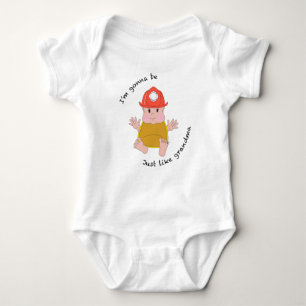 Firefighter grandma baby bodysuit