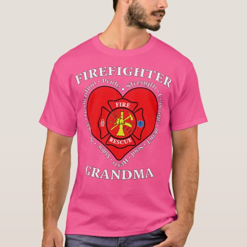 Firefighter Grandma Fire Rescue Grandma 1 T_Shirt