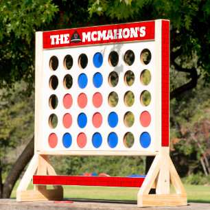 Firefighter Grunge Brick Connect Four Yard Game