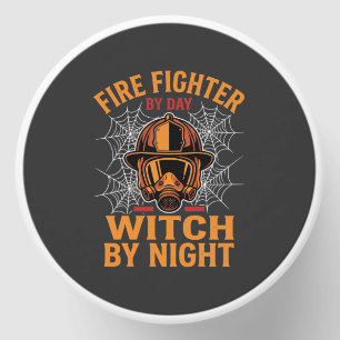 Firefighter Halloween Witch Night Design Mini Candle Favors