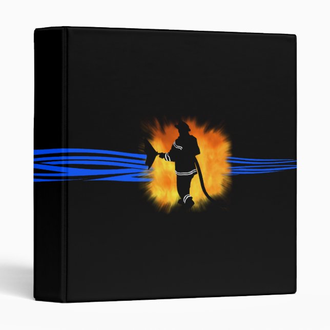 Firefighter Handline 3 Ring Binder (Front/Spine)