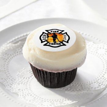 Firefighter Handline   Edible Frosting Rounds by bonfirefirefighters at Zazzle