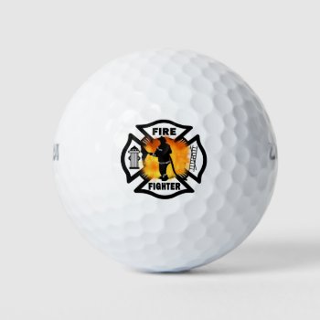 Firefighter Handline  Golf Balls by bonfirefirefighters at Zazzle