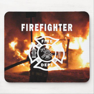 Firefighter Handline Mouse Pad