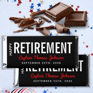 Firefighter Happy Retirement Thin Red Line Party H Hershey Bar Favors