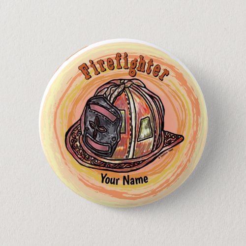 Firefighter Helmet custom name pin