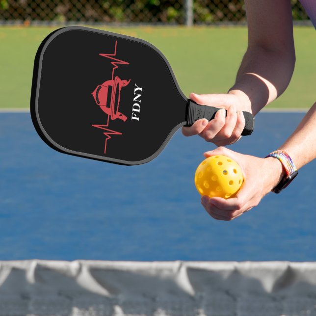Firefighter Helmet Heartbeat Personalized   Pickleball Paddle (Insitu)