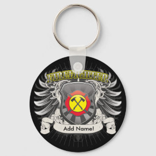 Firefighter Heraldry Keychain
