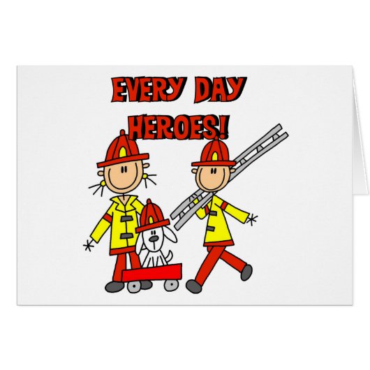 Firefighter Heroes Cards (Front Horizontal)