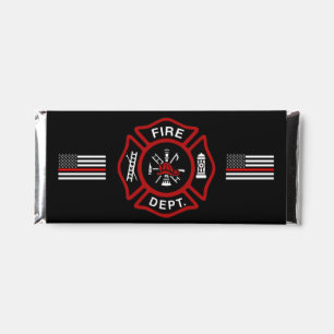 Firefighter Hershey bar favors