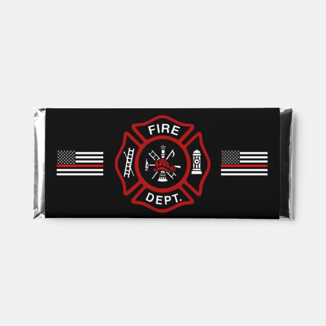 Firefighter Hershey bar favors (Front)
