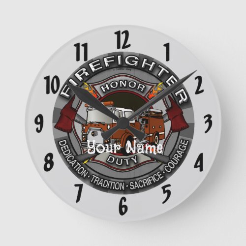 Firefighter Honor clock