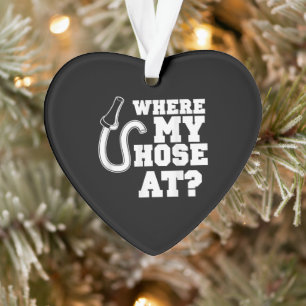 Firefighter Hose Adult Humor For Firefighters Ornament