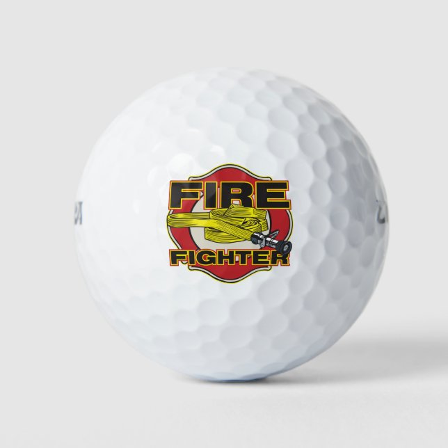 Firefighter Hose and Shield Golf Balls (Front)