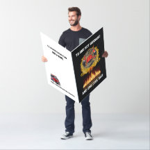 Firefighter Hot Husband Cool Dad BIG Card