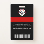 Firefighter ID Personalized Photo Fireman ID Card Badge | Zazzle