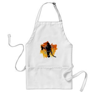 Firefighter IN Flames Adult Apron