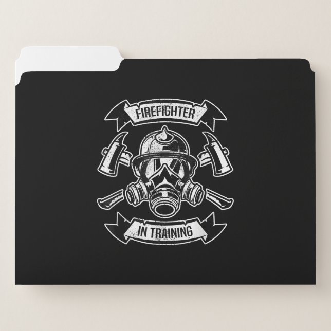 Firefighter In Training Axe Gas Masks Aspirant File Folder (Front Left)