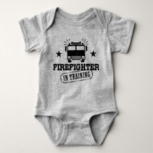 Firefighter In Training Baby Bodysuit
