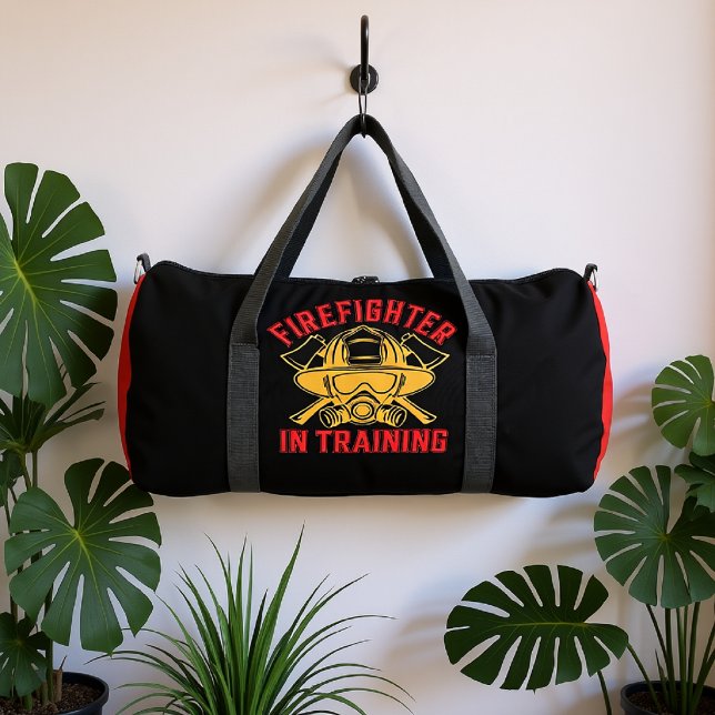 Firefighter In Training Helmet Mask Duffle Bag (Creator Uploaded)