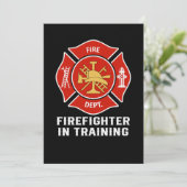 Firefighter In Training Kids Fireman 16202607.Png Save The Date (Standing Front)
