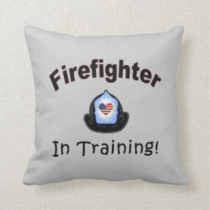Firefighter In Training Throw Pillow
