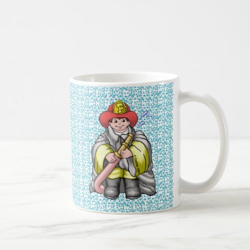 Firefighter Just Like Dad custom name mug