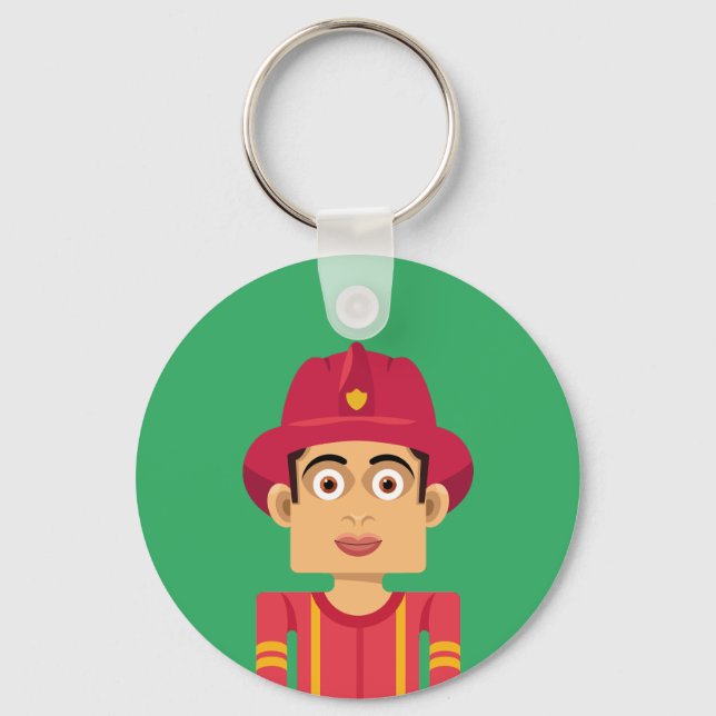 Firefighter Keychain (Front)