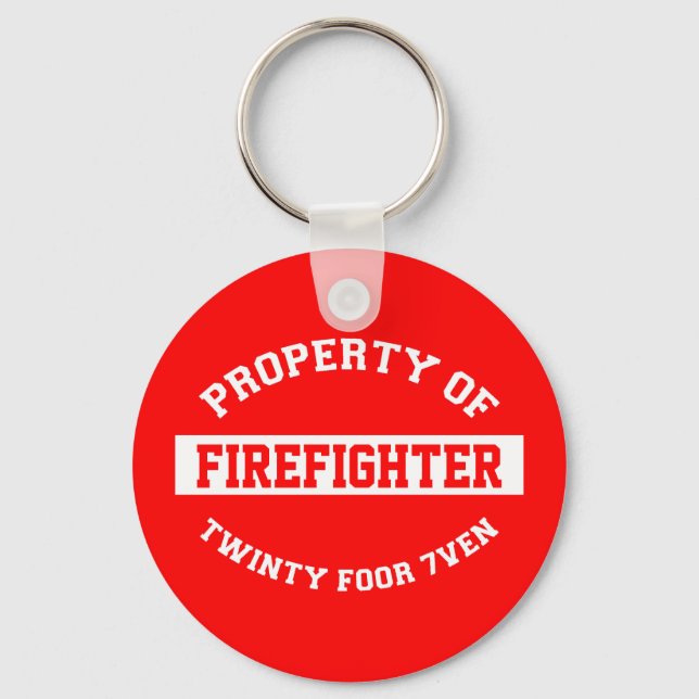 Firefighter Keychain (Front)