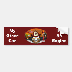Firefighter Kilroy Bumper Sticker