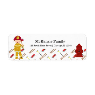 Firefighter Label