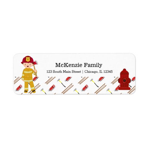 Firefighter Label