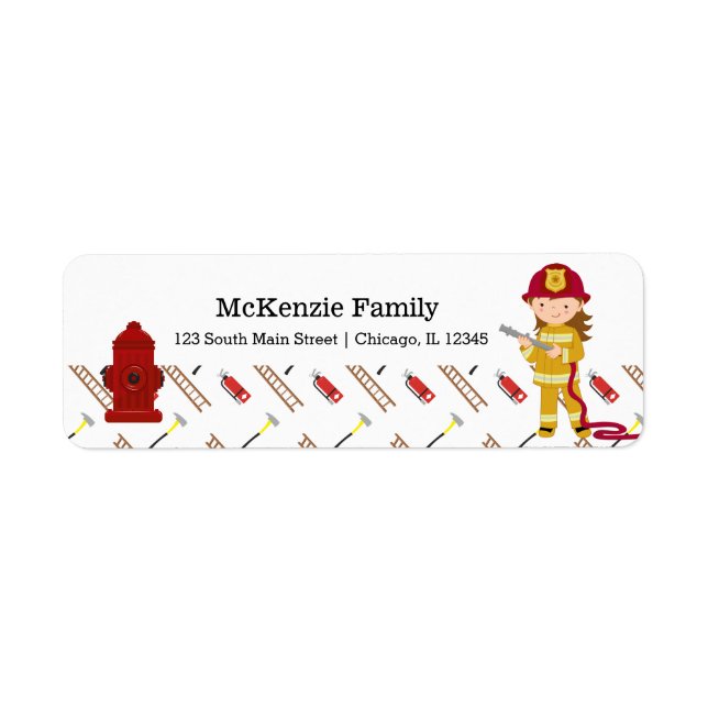 Firefighter Label (Front)