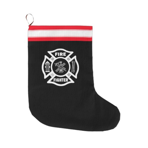 Firefighter Large Christmas Stocking