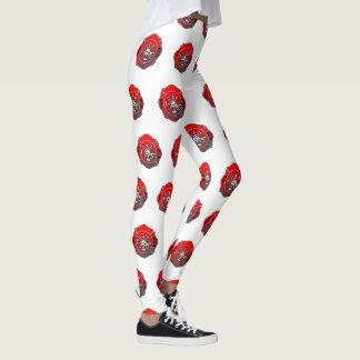 Firefighter leggings with Maltese cross white