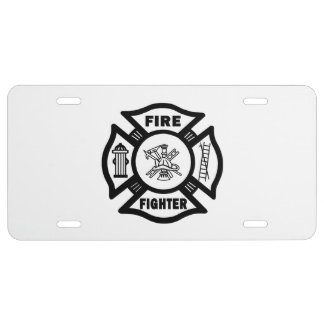 Firefighter License Plate