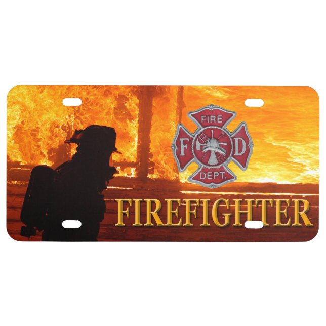 Firefighter License Plate (Front)