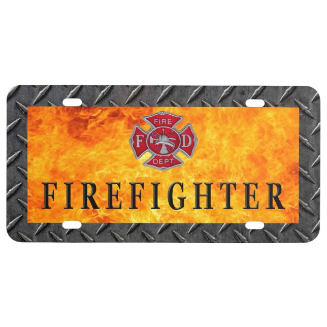 Firefighter License Plate (Front)