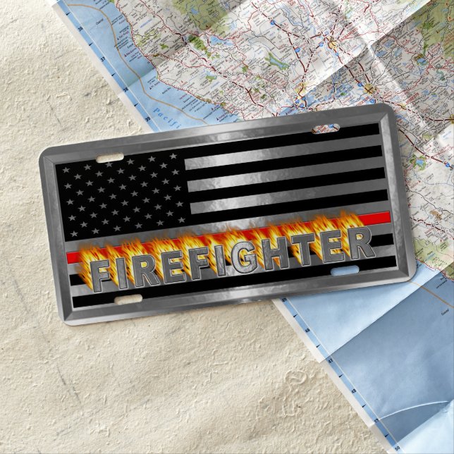 FIREFIGHTER LICENSE PLATE (In Situ)