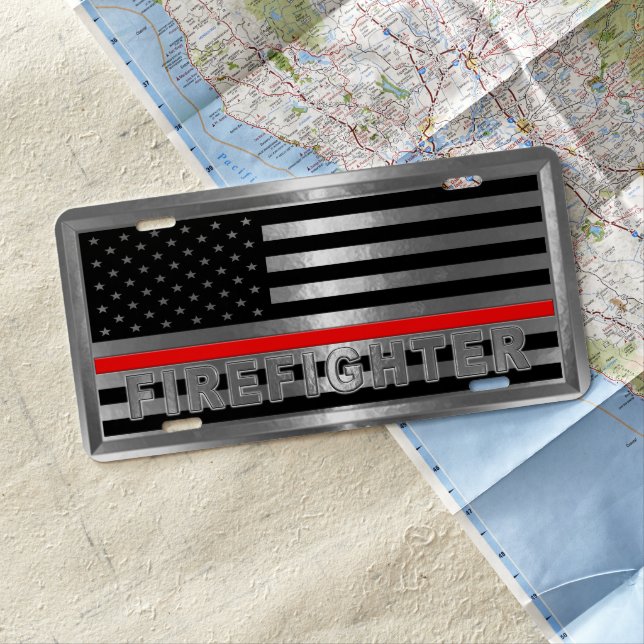 FIREFIGHTER LICENSE PLATE (In Situ)