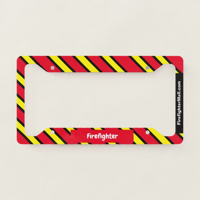 Firefighter License Plate Frame (Front)