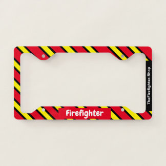 Firefighter License Plate Frame